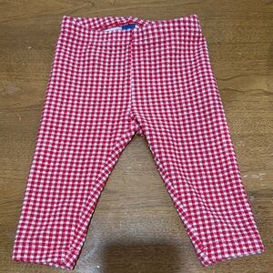 Old navy Red and White Checkered Leggings